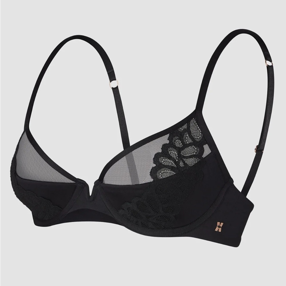 Savage Not Sorry Half-Cup Plunge Bra with Lace